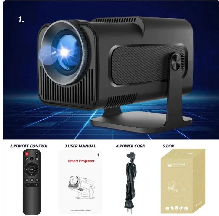 Aptus Praxis Portable 4K Smart Projector: Big Screen, Anywhere