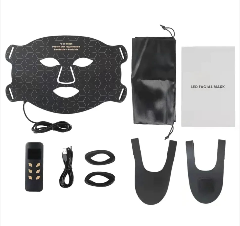 Aptus Praxis LED Photon Therapy Face & Neck Mask - Multi-Wavelength Skin Rejuvenation