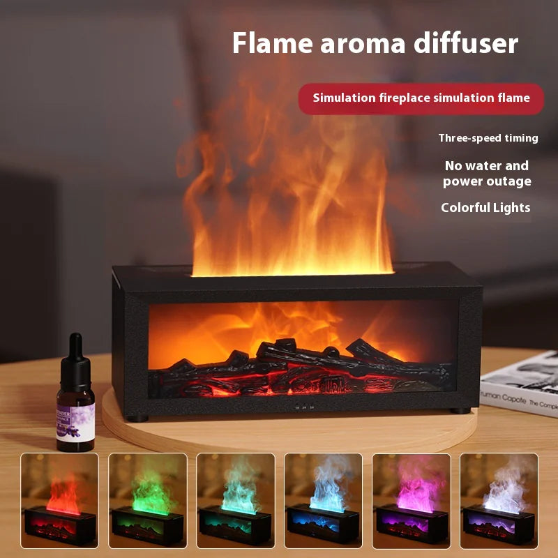 Aptus Praxis Flame Effect Aroma Diffuser: Serene Ambiance & Mist