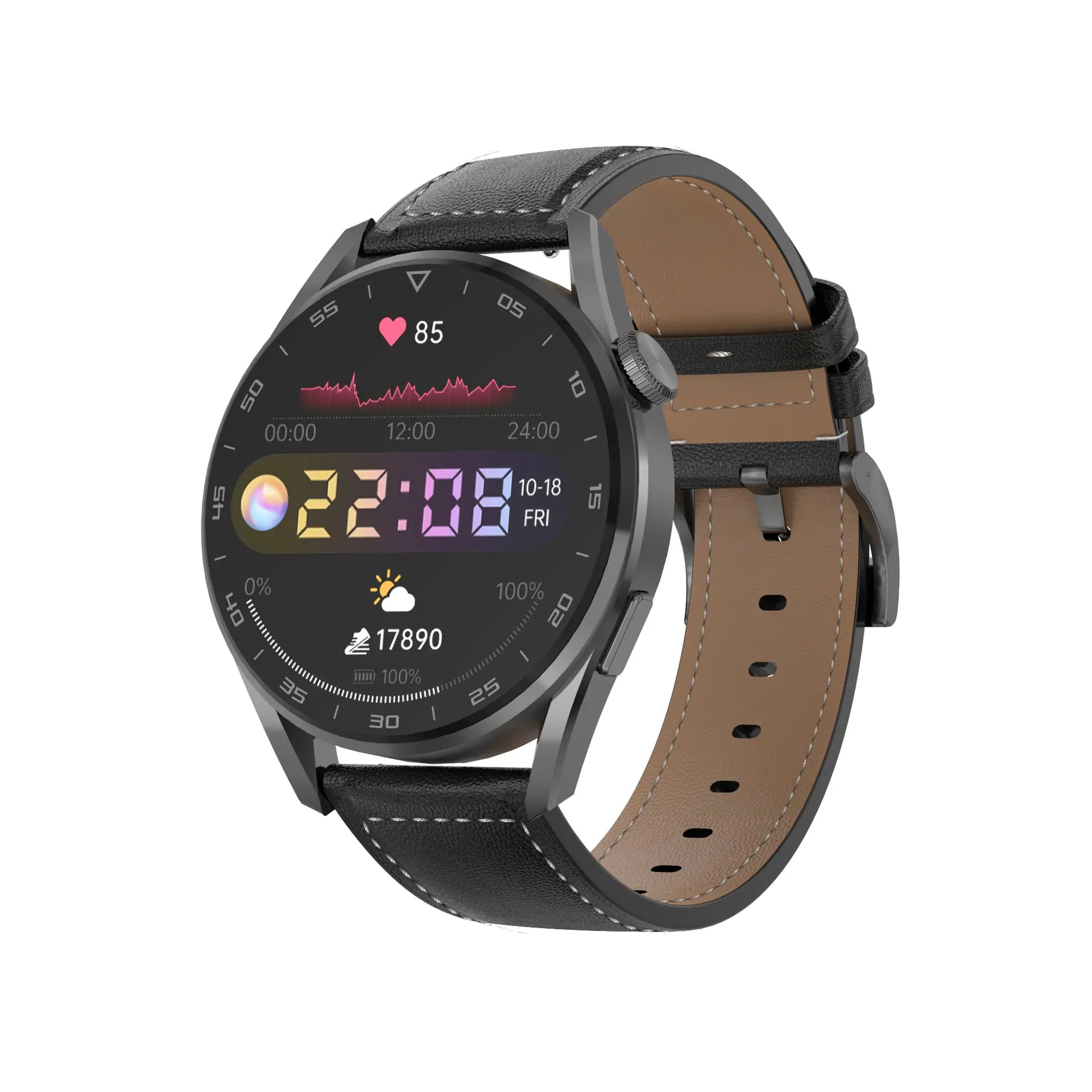 Aptus Praxis Classic Smart Watch with Bluetooth Calling & AMOLED Display