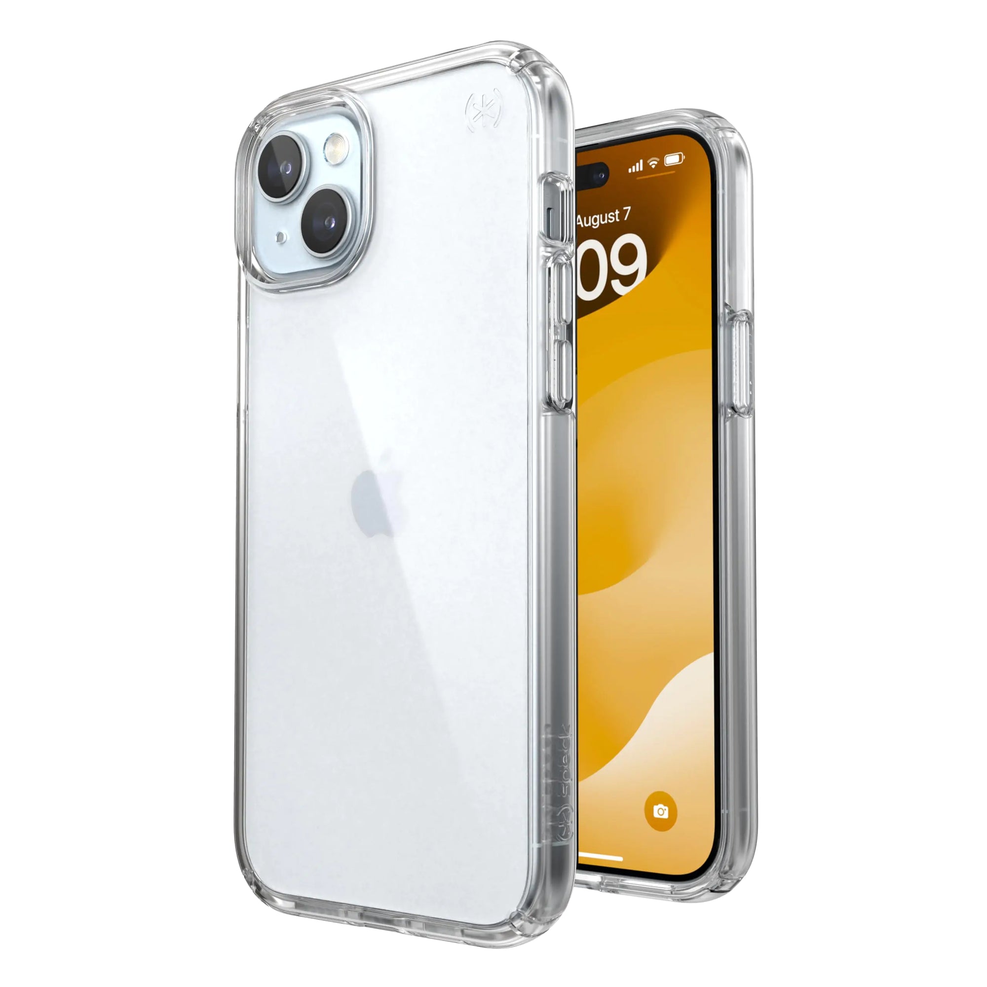 Speck Clear iPhone 15 Plus Case - Slim Phone Case iPhone 15 Plus - iPhone 15 Plus Phone Case 6.7 inch - Compatible with iPhone 14 Plus case - iPhone 14 Plus Phone Case - Presidio Clear/Clear