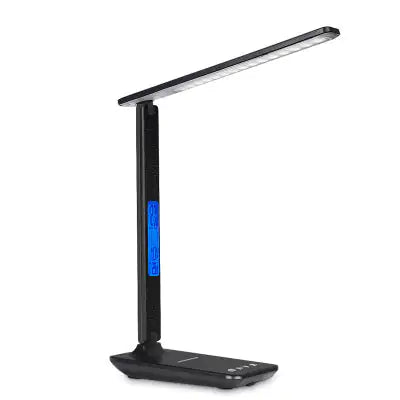 Lamp Plus 3 in 1 Lamp With Phone Charger, Clock And Thermostat COOL BLACK