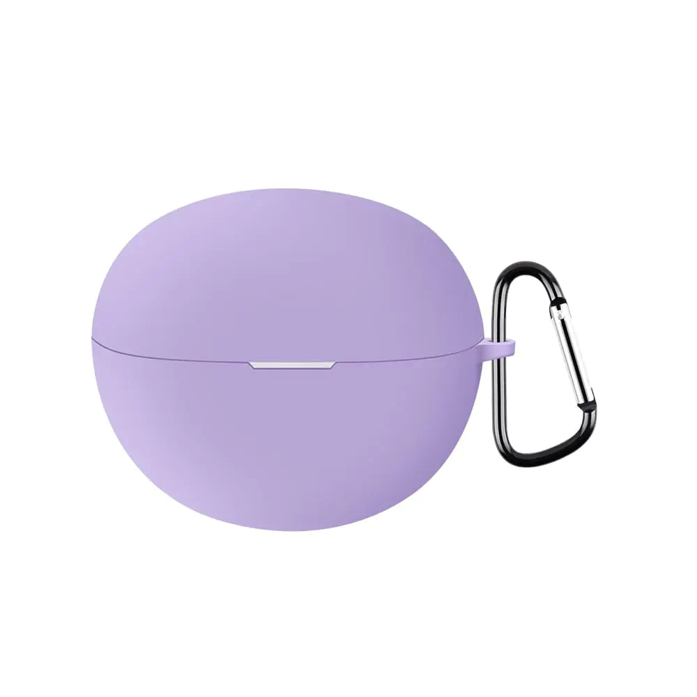 AKABEILA Case Compatible with Huawei FreeClip Case Silicone Protective Cover for Earphonerd Generation Case Soft Shockproof Case Skin Case Wireless Charging LED Visible Earphone Generation Purple