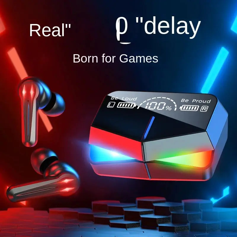 M28 TWS Gaming & Sport Earbuds with LED Power Display (Bluetooth 5.3)