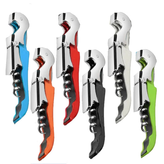 6-Piece Stainless Steel 3-in-1 Wine Key Set