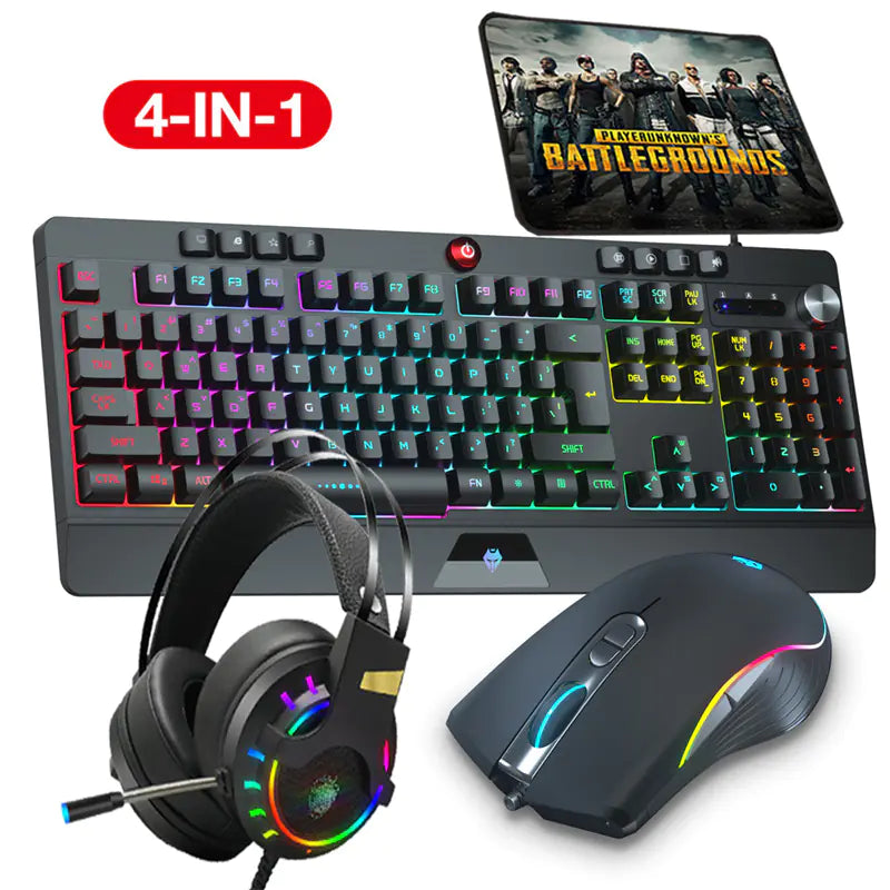 RGB Gaming Keyboard and Mouse Set for Office Use
