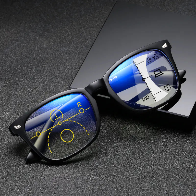 Progressive Multifocal Blue Light Blocking Glasses