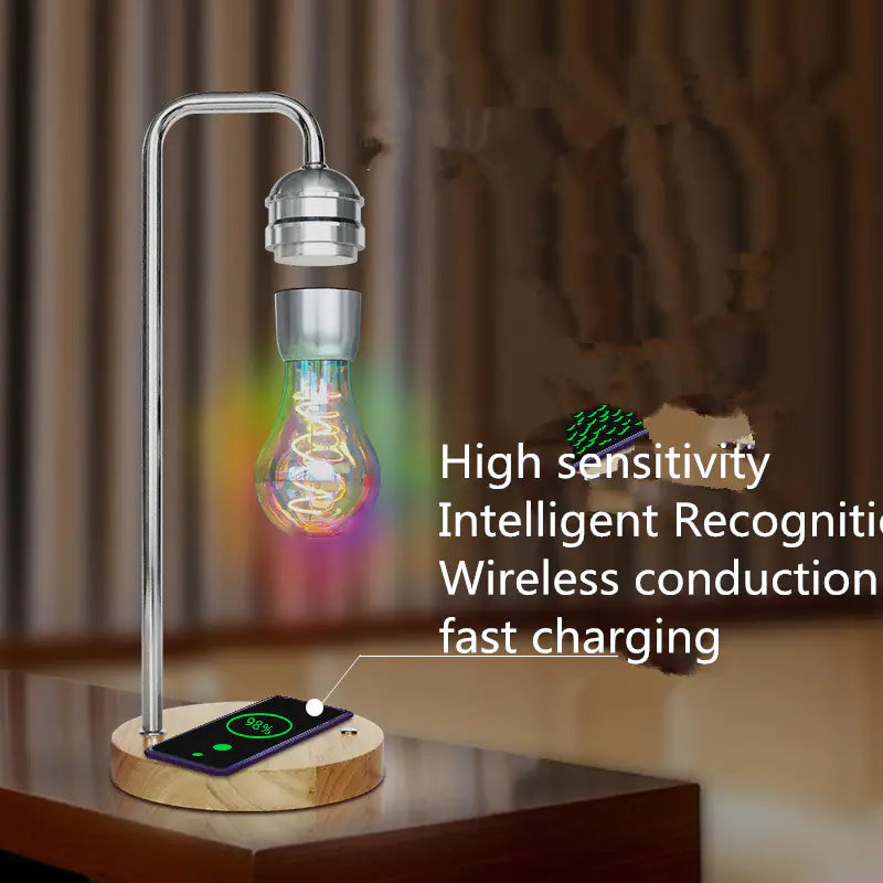 Magnetic Levitation Lamp with Wireless Charging Function