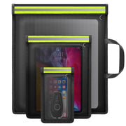 MUTUALUS Faraday Bags for Phones 3 Pack Faraday Bags EMP Proof for Laptops Tablets and Car Keys Faraday Key Fob Protector with Reflective Strip for Anti-Theft Anti-Tracking B5001