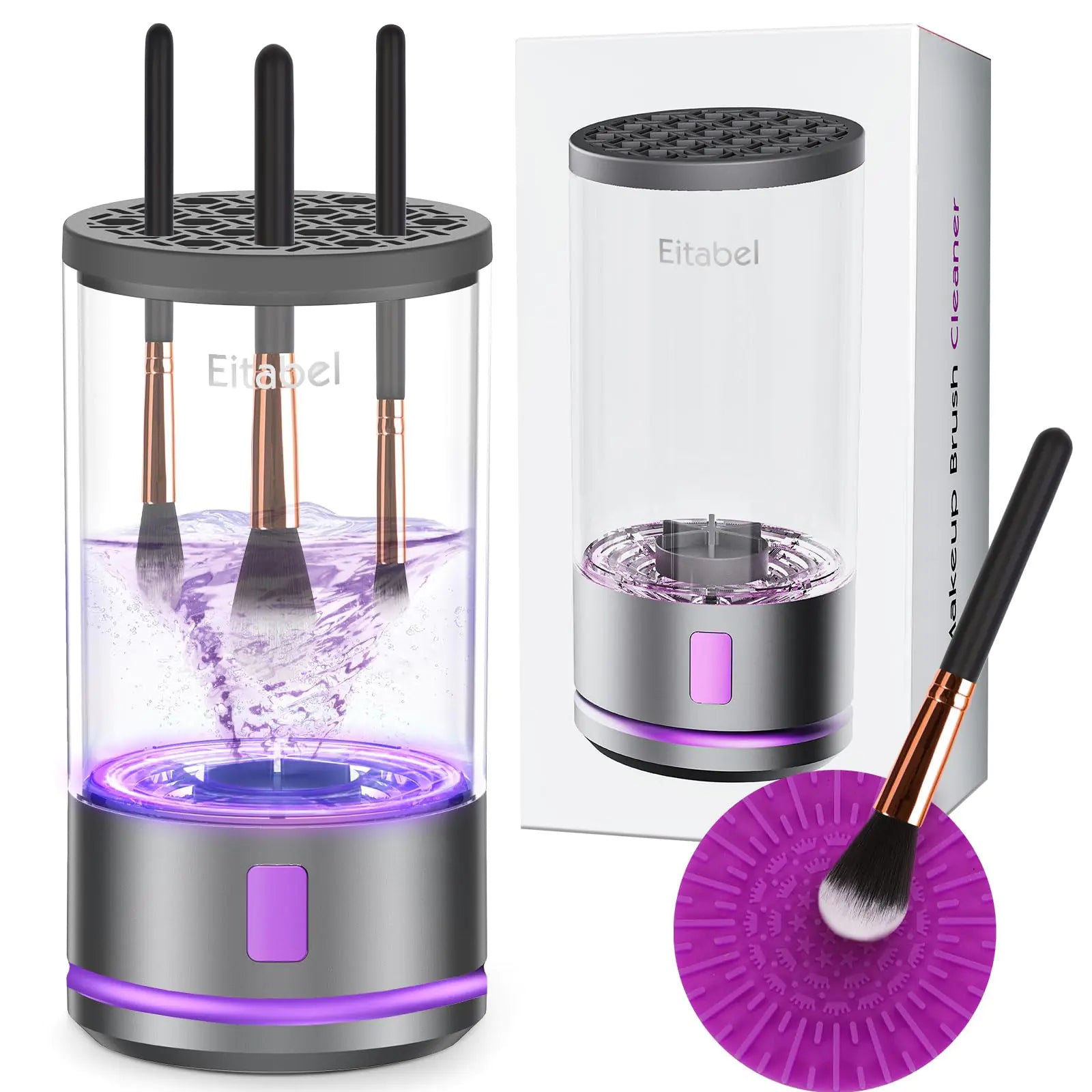 Electric Makeup Brush Washer & Dryer: 2-in-1 Hygiene