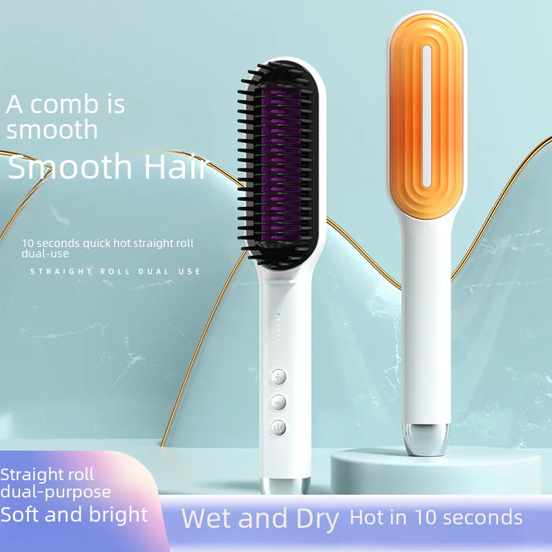 Aptus Praxis 2-in-1 Ionic Hair Straightening Brush & Curler