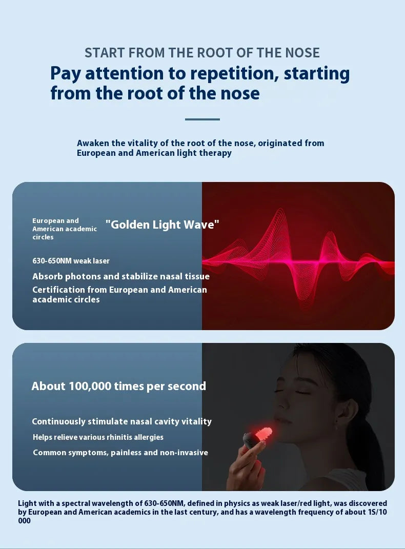 Intelligent Infrared Nasal Relief Device