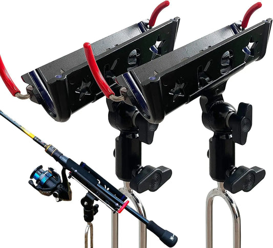360° Auto-Locking Bank Fishing Rod Holders (2-Pack)