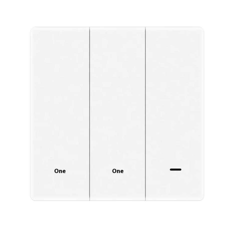 Smart Home Rebound Type Notepaper Switch 3 White Three Single Control