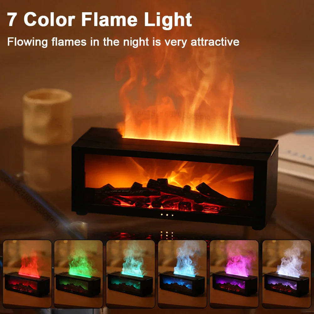 Aptus Praxis Flame Effect Aroma Diffuser: Serene Ambiance & Mist