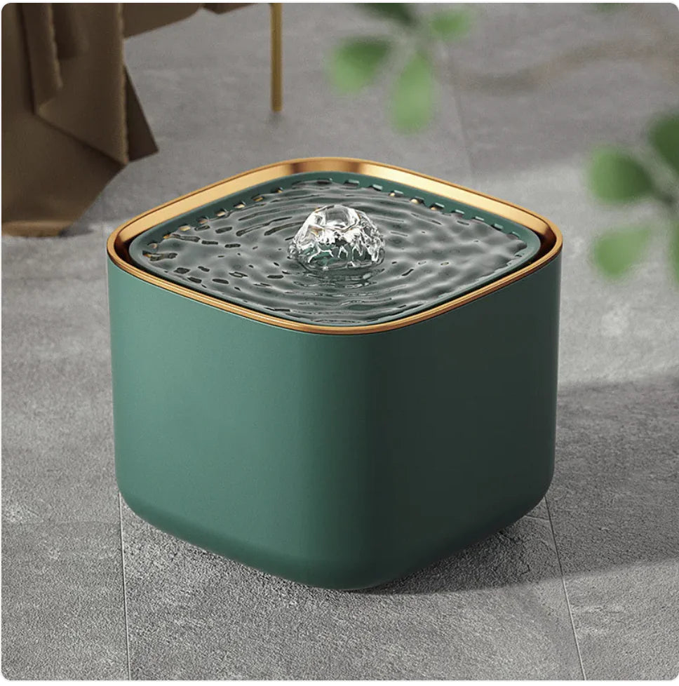 Pet Smart Water Dispenser 3L - Plug-in Cat Feeder with Anti-Dry Burn Protection Green Phnom Penh Standard