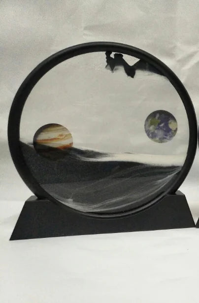 Liquid Sand Art Planet Home Decor Sand Painting