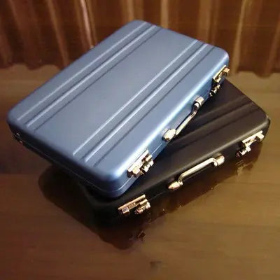 Aptus Praxis Mini Briefcase Business Card Holder with Combination Lock