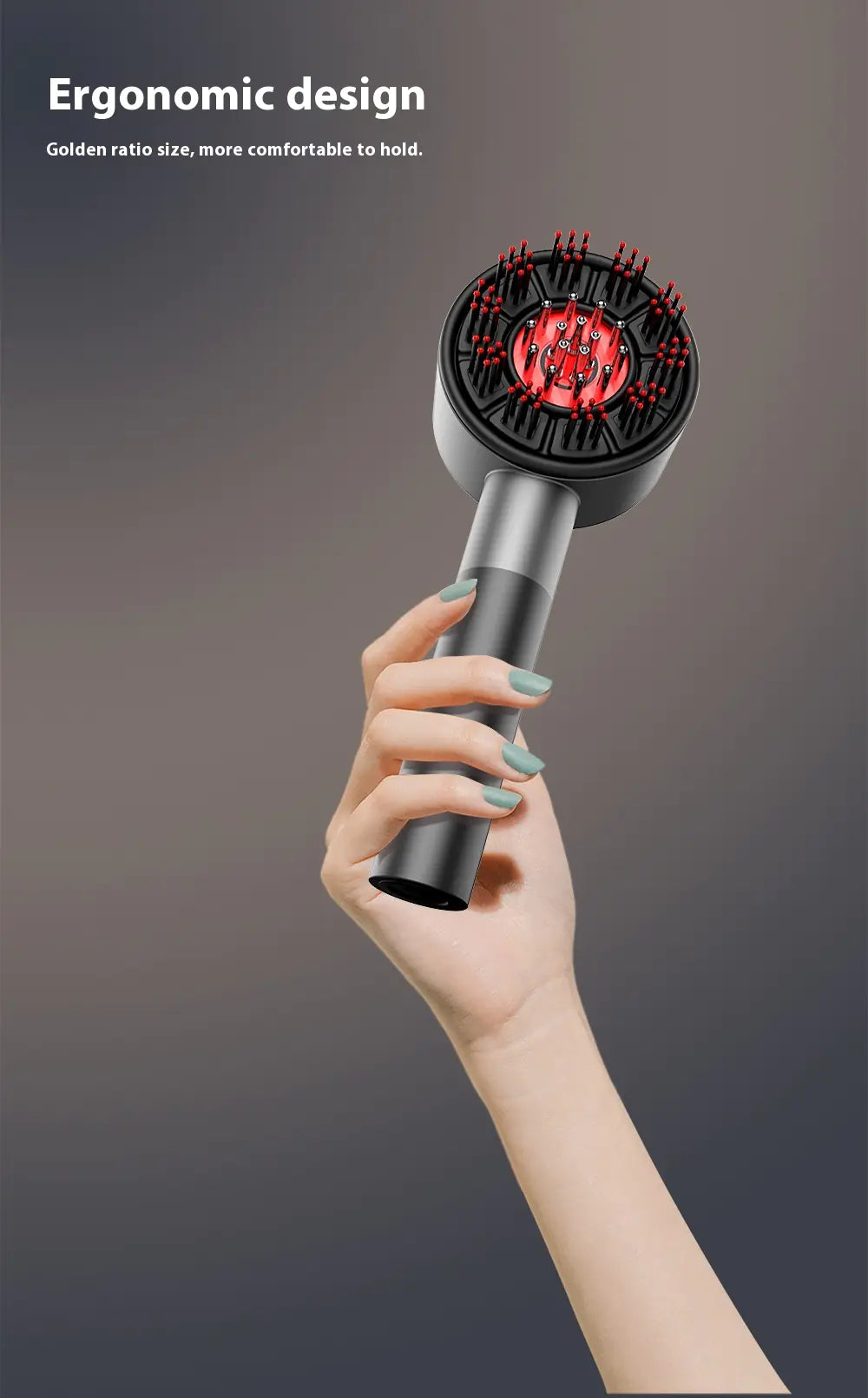 Aptus Praxis Red Light Therapy & Vibrating Scalp Massager Comb
