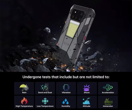 8849 Tank 4 Pro Rugged Smartphone by Unihertz — 5G Projector Phone with 36GB RAM + 1TB Storage, Android 14, 11600mAh Battery, Dimensity 8300 & 120Hz AMOLED