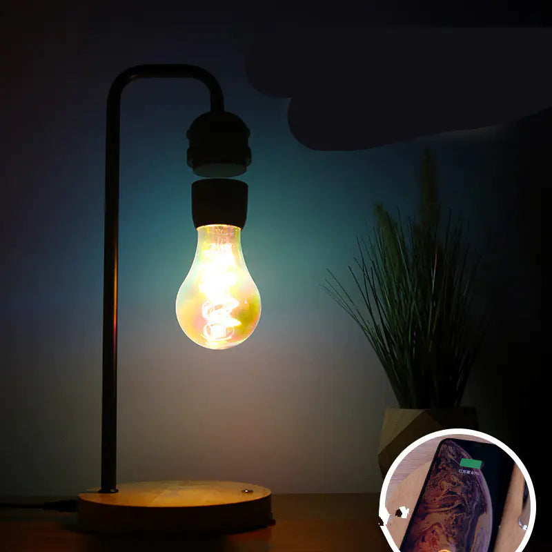 Magnetic Levitation Lamp with Wireless Charging Function