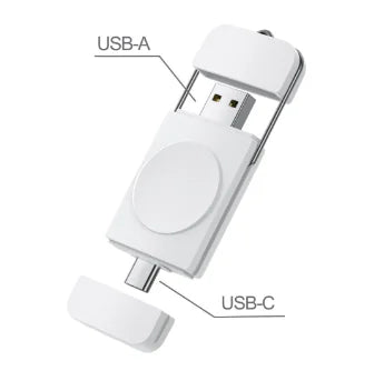2-in-1 Wireless Charger for Galaxy Watch (Type-C & USB)