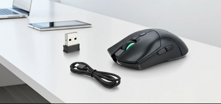 HXSJ 2.4G Wireless Gaming Mouse with Silent Clicks (4000 DPI)