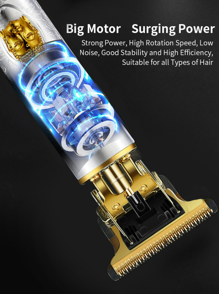 Aptus Praxis Professional T-Blade Hair Clipper & Trimmer with Artistic Designs