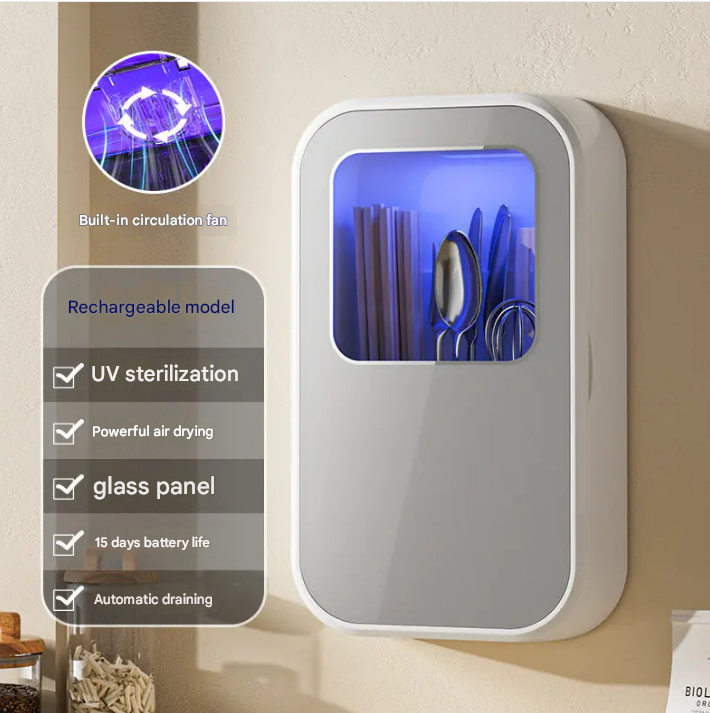 UV Charging Utensil Sanitizer for Home Use
