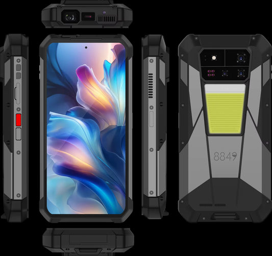 8849 Tank 4 Pro Rugged Smartphone by Unihertz — 5G Projector Phone with 36GB RAM + 1TB Storage, Android 14, 11600mAh Battery, Dimensity 8300 & 120Hz AMOLED