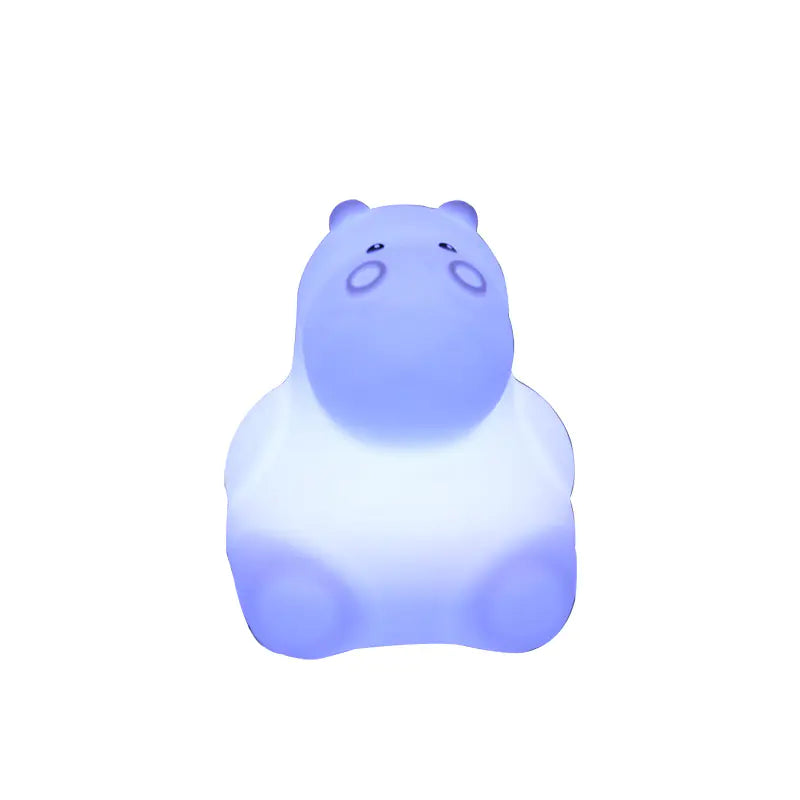 Aptus Praxis Hippo Silicone Night Light - Rechargeable & Tap Control