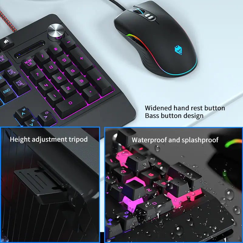 RGB Gaming Keyboard and Mouse Set for Office Use