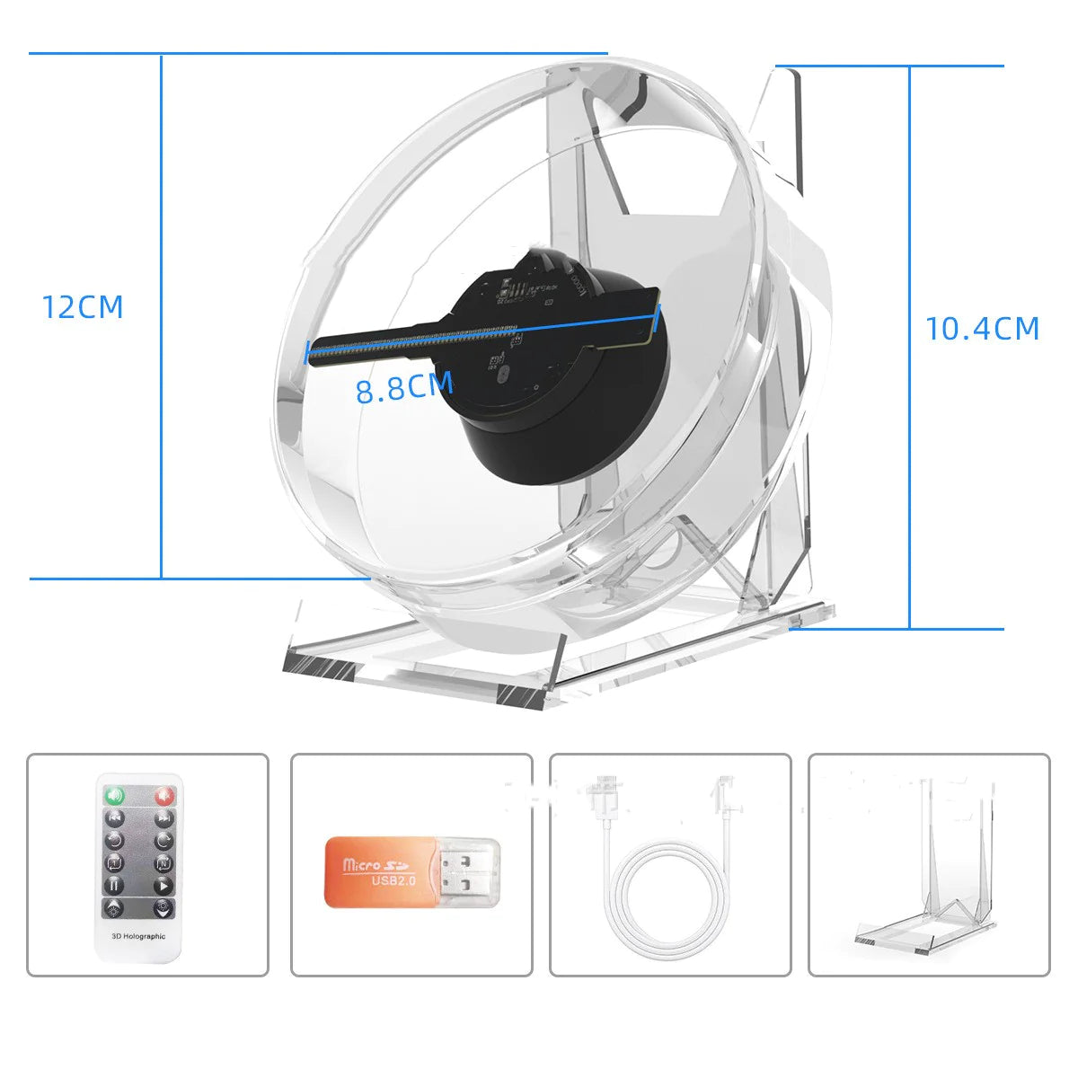 Holographic Advertising Fan Display