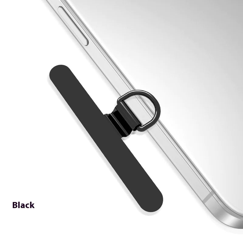 Rotating Mobile Phone Gasket 02mm Ultra-thin Stainless Steel Mobile Phone Lanyard Clip