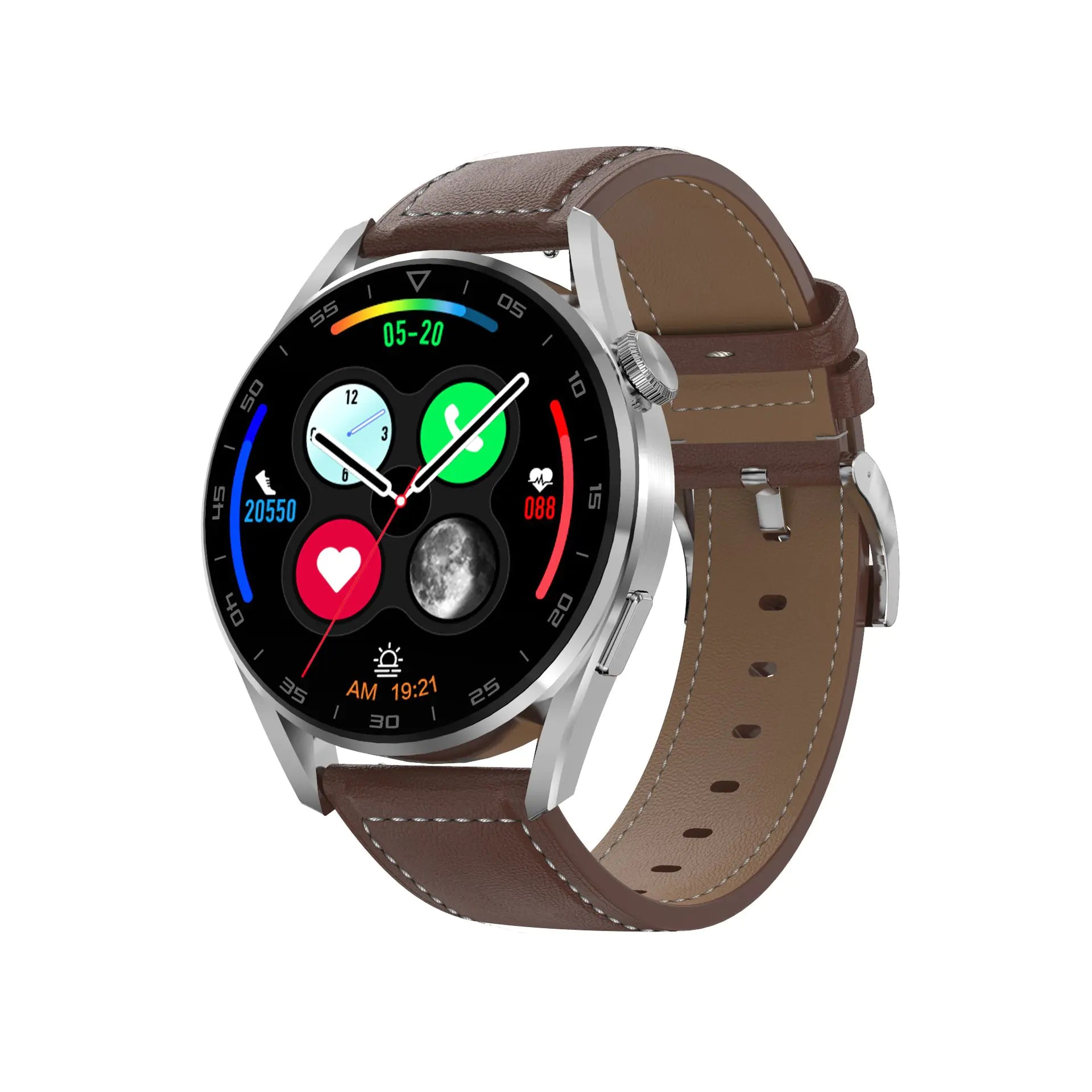 Aptus Praxis Classic Smart Watch with Bluetooth Calling & AMOLED Display