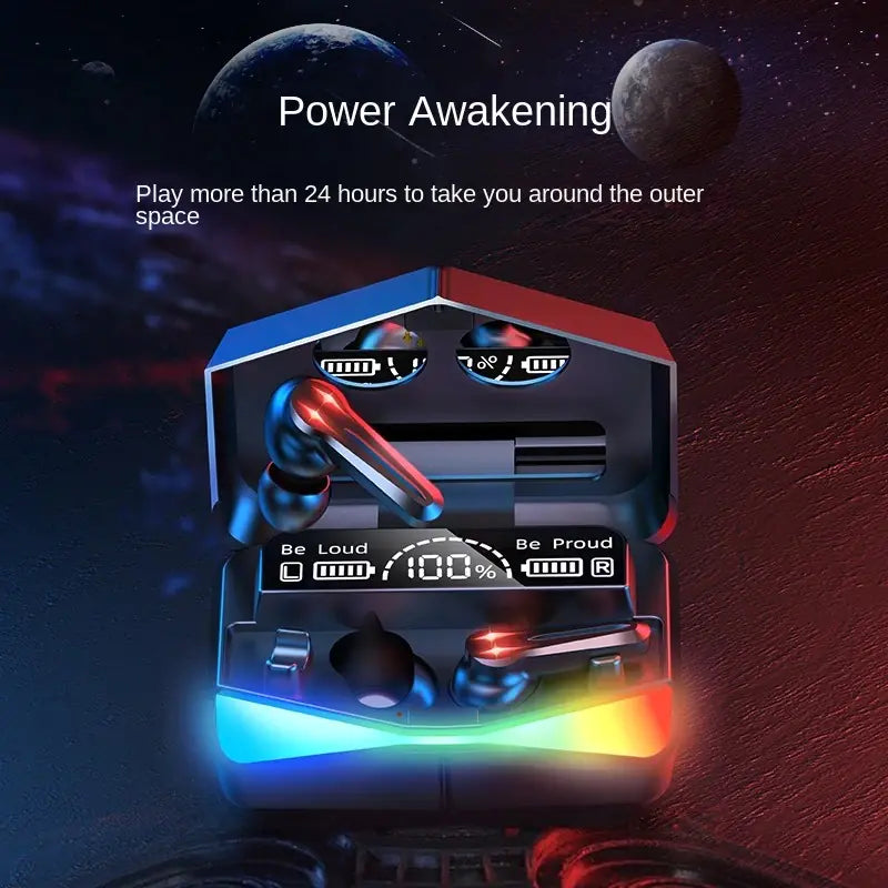M28 TWS Gaming & Sport Earbuds with LED Power Display (Bluetooth 5.3)