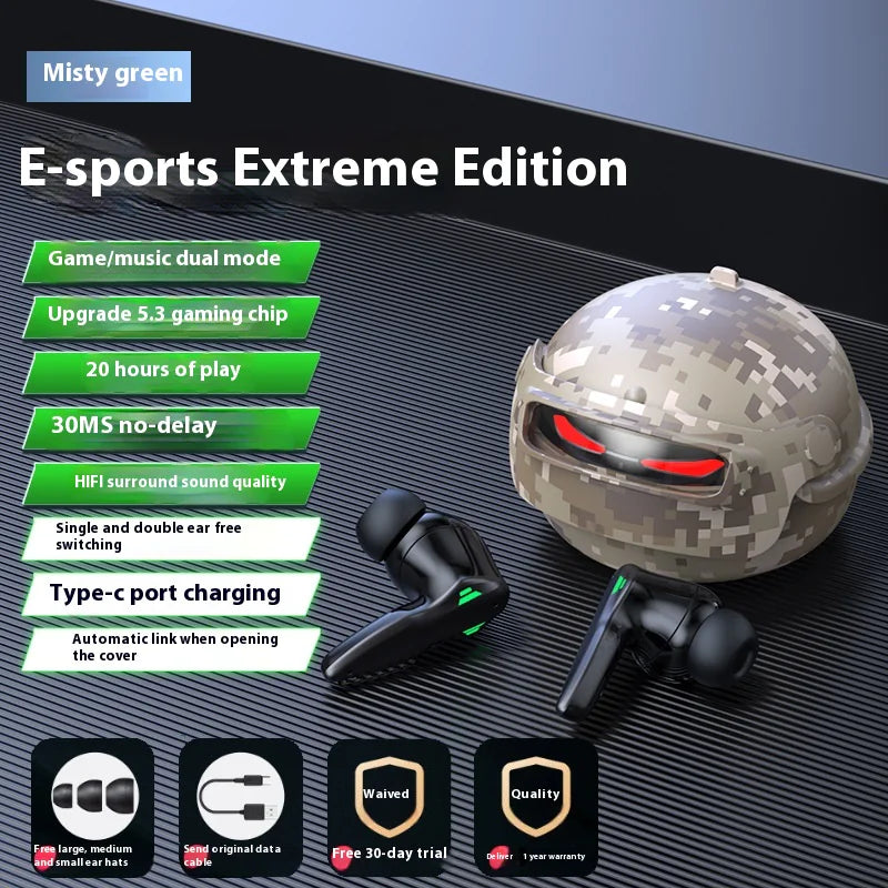 Sleep Bluetooth Headset For Side Sleep Camouflage Green