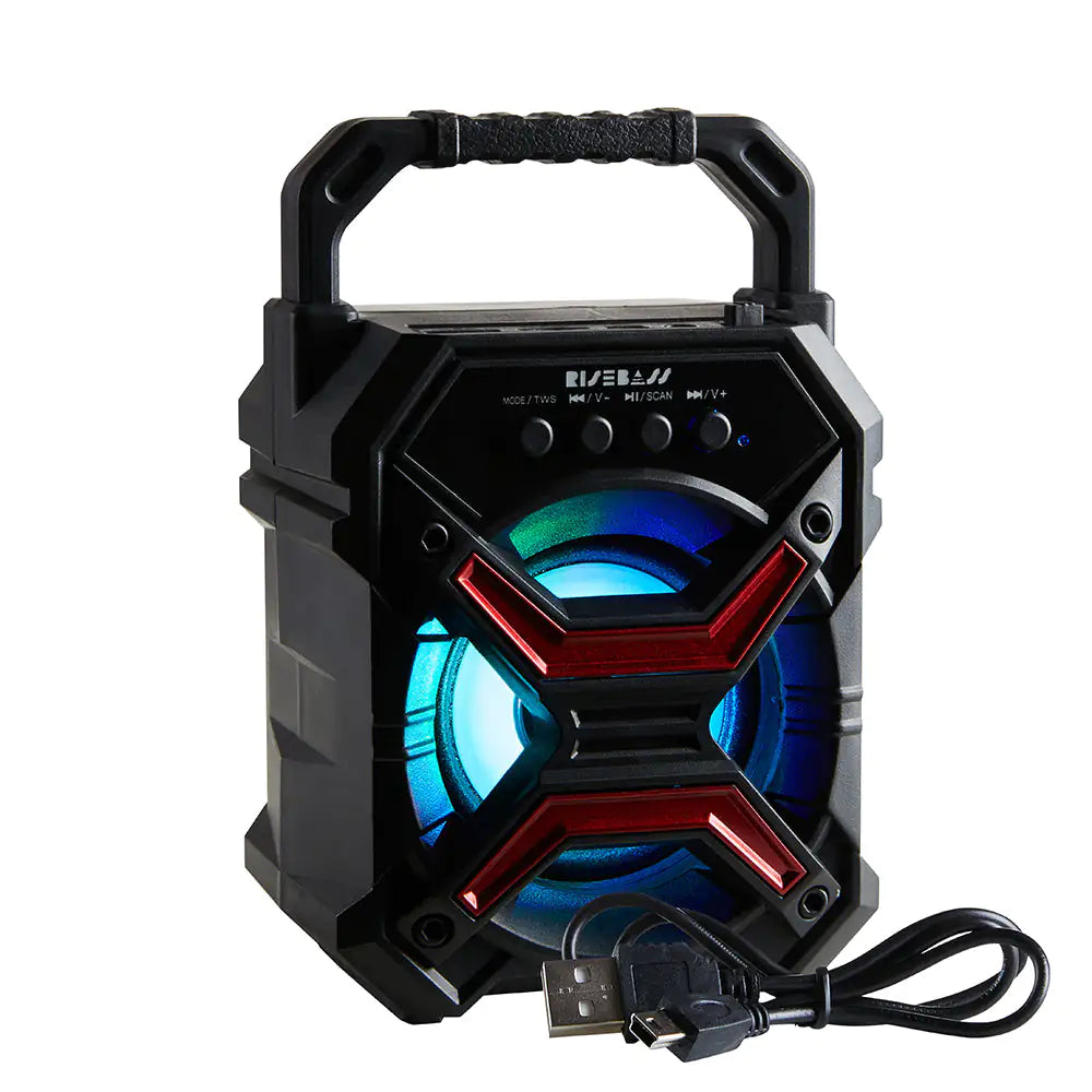 RISEBASS Compact Bluetooth Speaker: Your Portable Party