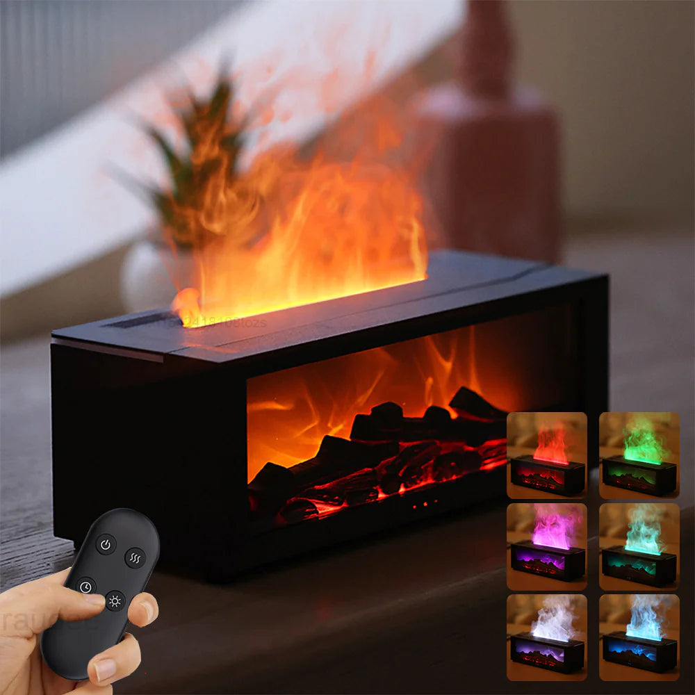 Aptus Praxis Flame Effect Aroma Diffuser: Serene Ambiance & Mist