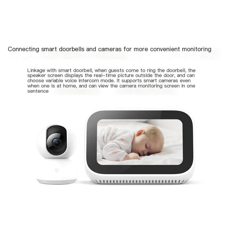 Xiao Ai Touchscreen Smart Speaker with Bluetooth Alarm