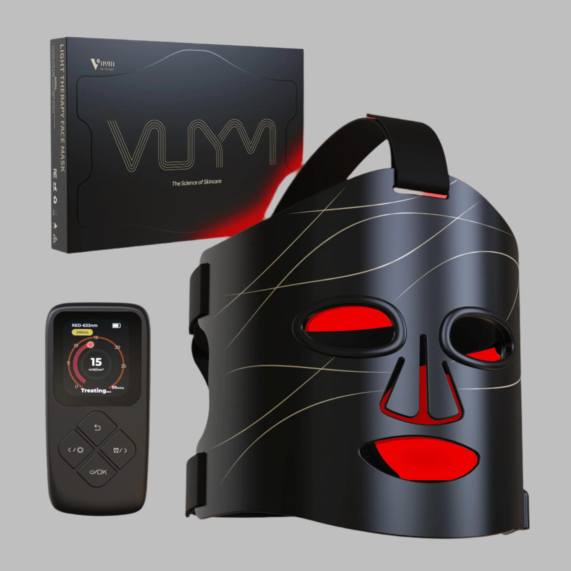VUYM Professional 292-LED Silicone Red Light Therapy Mask
