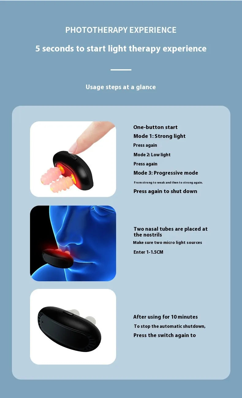 Intelligent Infrared Nasal Relief Device