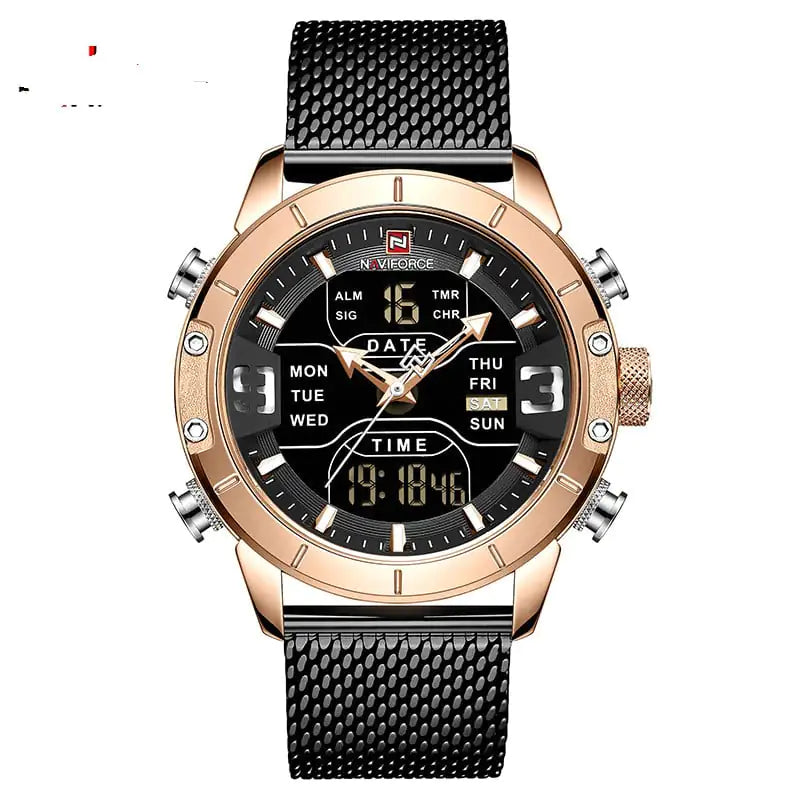 Aptus Praxis Men's Analog-Digital Business Watch with Alarm & Calendar