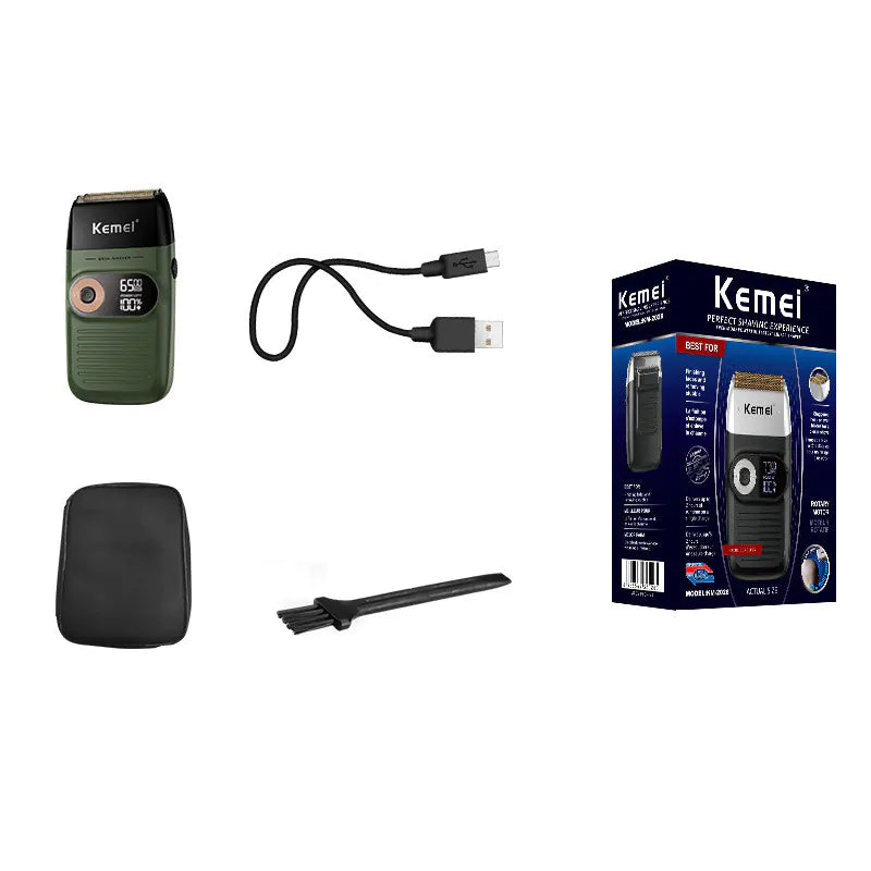 Kemei KM-2026 Professional 2-in-1 Foil Shaver & Trimmer with LCD Display