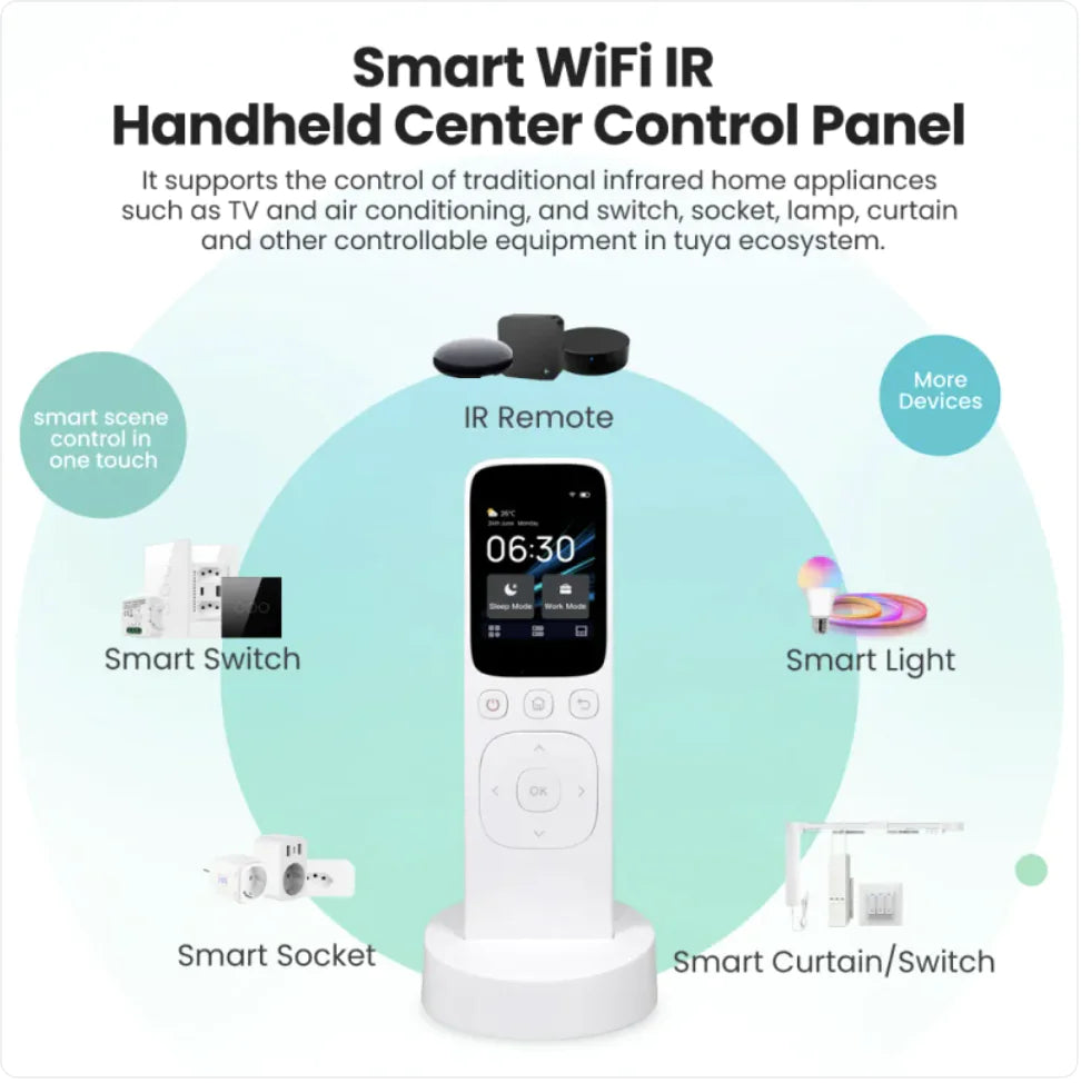 Aptus Praxis Smart Home Control Panel with Touch Screen & Charging Dock