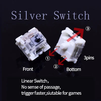 Computer & Peripherals 10pcs Linear Silver