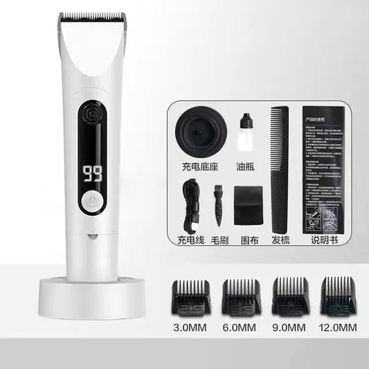 New Xiaomi Mijia | Professional IPX7 Waterproof Hair Clipper, 3-Gear Adjustable Trimmer Machine with Charging Base, Long Battery Life, Quiet Ceramic Blade