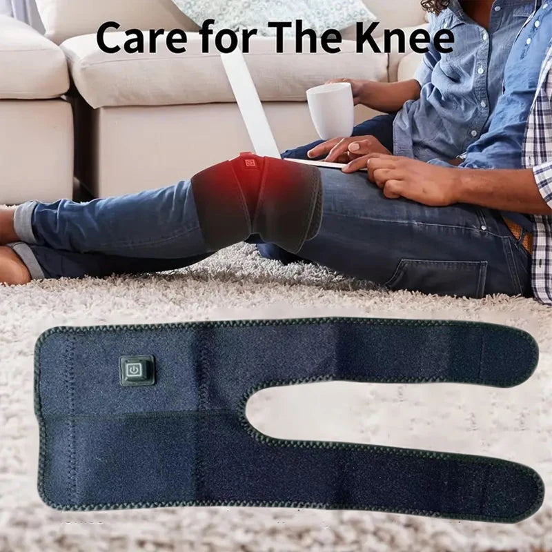 Electric Knee Protection USB Heating Knee Support Belt Warmth Tool with 3 Temperature Adjustable Single Button Operation