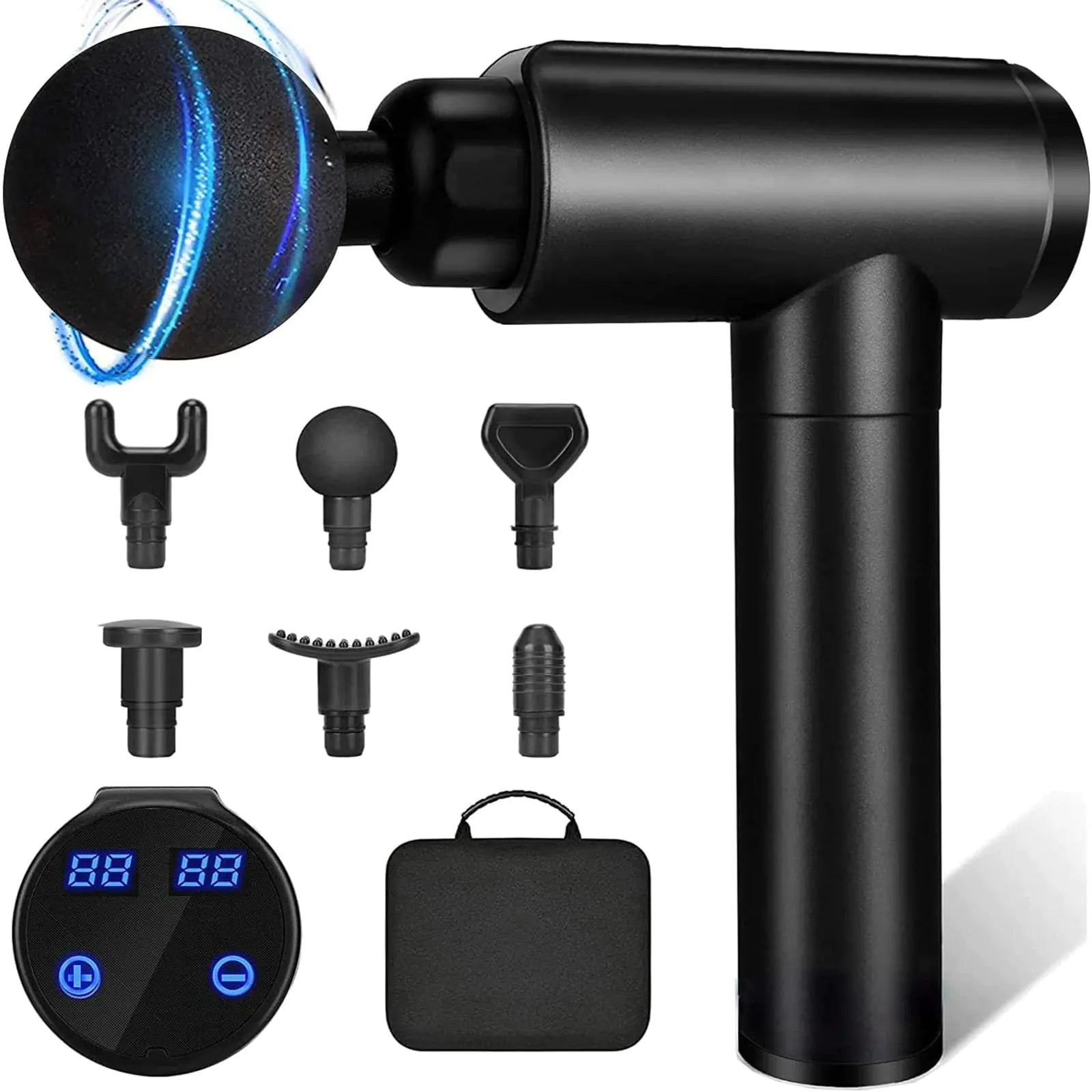 Cholas Deep Tissue Percussion Massage Gun - 30 Speeds & 6 Heads for Full Body Relief