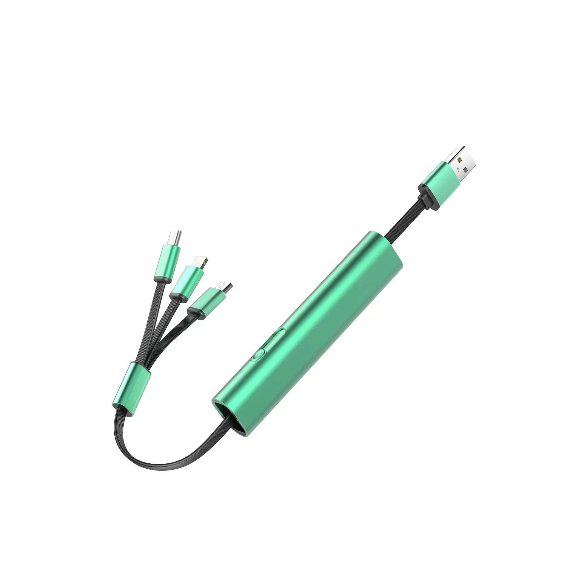 Aptus Praxis Retractable 3-in-1 Charging Cable (USB to Type-C, Lightning & Micro)